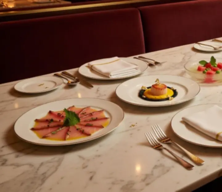 Elegancka prezentacja menu degustacyjnego w restauracji Vel Krago