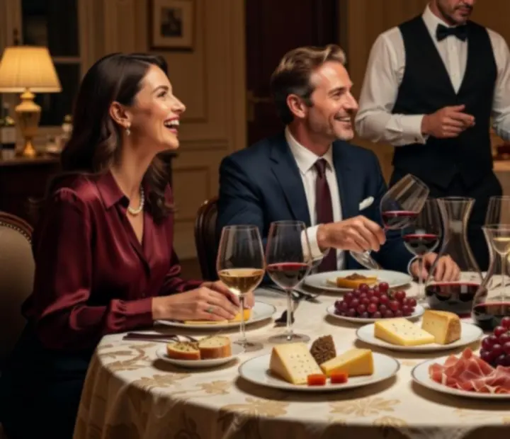 Kameralna degustacja win w eleganckiej sali